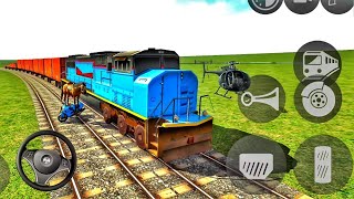 train driving simulator  indian bikes driving 3D  train gadi game  gadi wala game [upl. by Tacye722]