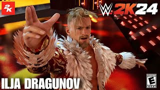 Ilja Dragunov 2024 Epic Updated Entrance  New WWE 2K24 PC Mods [upl. by Melentha]