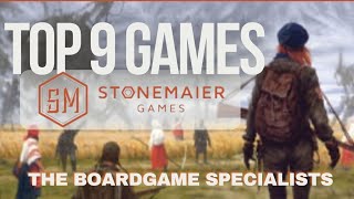 The Boardgame Specialists Episode 95 Top 9 Stonemaier Games [upl. by Imekawulo]