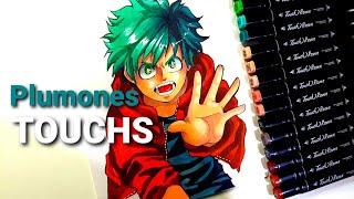 TUTORIAL PLUMONES TOUCHS I DIBUJO DEKU I PAULA GOVEA [upl. by Yllus]