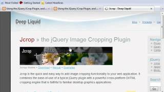 Working With the jCrop Plugin [upl. by Schertz565]