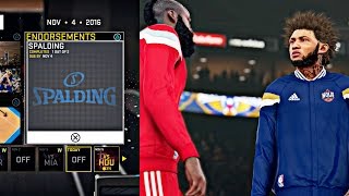 NBA 2K16 MyCAREER  NEW Spalding Endorsement   Another Triple Double On The Rockets  StaxMontana [upl. by Enyahs]