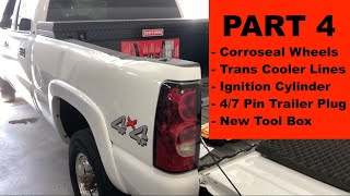 Work Truck  Part 4 Corroseal Review Trans Cooler Lines Ignition Lock Cylinder 7 Pin Tool Box [upl. by Kelwunn]