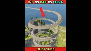 IND vs Pak😡 vs China unbelievable train challenge accepted shorts beamngdrive BeamngShorts [upl. by Aaren]