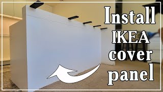 How to install Ikea cover panel on the back of peninsula [upl. by Johnsson852]