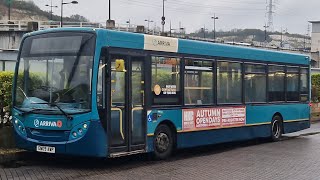 Kickdown  Arriva Kent Thameside 4041 GN09AWP Bus Route 490  ADL Enviro 200 Allison Euro 4 [upl. by Tristram]