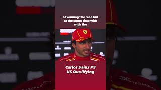 Carlos Sainz US GP Qualifying Interview carlossainz f1 formula1 f1interviews formulaone [upl. by Aret]