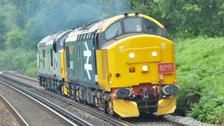 RARE Class 37s at Westenhanger amp Sandling  2282024 [upl. by Nolos]