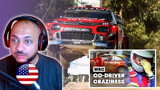 AMERICAN REACT TO  Why Do Rally Drivers Need CoDrivers  WRC 2019 [upl. by Ahsenav]