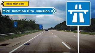 Driving The M20 J8 To J9 Leeds to Ashford [upl. by Iccir57]