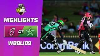 Sydney Sixers v Melbourne Stars  WBBL09 [upl. by Ttcos]