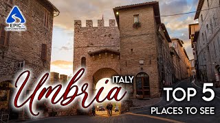 Umbria Italy Top 5 Places and Things to See  4K Travel Guide [upl. by Olnek]