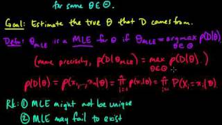 ML 41 Maximum Likelihood Estimation MLE part 1 [upl. by Glover]