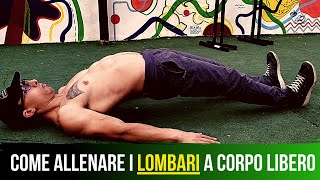 Come allenare i LOMBARI a corpo libero  Calisthenics [upl. by Evangelina]