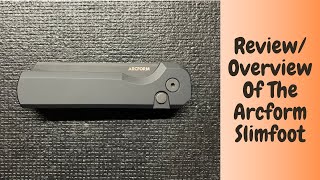 Arcform quotDarcformquot Slimfoot Automatic Knife  Overview and Review [upl. by Damian734]