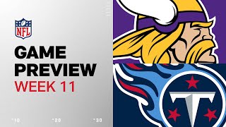 Minnesota Vikings vs Tennessee Titans  2024 Week 11 Game Preview [upl. by Nylkoorb731]