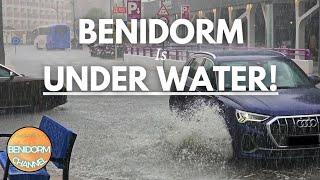 HUGE Rain Storm in Benidorm Today [upl. by Eislehc]