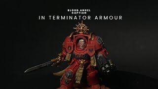 Painting the Captain in Terminator armour from the leviathan boxset as a Blood angel [upl. by Ireg]