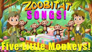 Five Little Monkeys  Kids Nursery Rhymes  Counting Song  Songs for Children  Kids Songs  KidsTV [upl. by Ettevahs]