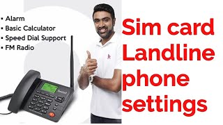 Beetel sim card Landline phone settings  sim card Landline phone settings [upl. by Rapsac]