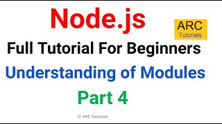 Understanding of Modules  Ep 4  Node JS Tutorial For Beginners [upl. by Halfon371]