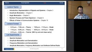 Ryerson University  ELE 635  Communication Systems  Lecture 1 Part 1 [upl. by Jere402]