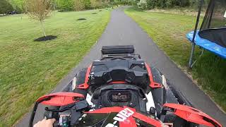 CanAm 570 Xmr Top Speed Test [upl. by Nauqat]