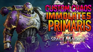 CHAOS SPACEMARINE CUSTOM INCINERATES PRIMARIS SPACEMARINES  Warhammer 40K chaosspacemarines [upl. by Nawak]