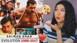 Salman Khan Evolution 1988  2017  BEST EVOLUTION  DANISH NAZARI [upl. by Bohannon]