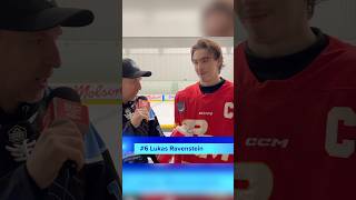 Post game interview with 6 Luka’s Ravenstein cellyentertainment pjhl hockey interview shorts [upl. by Esojnauj]