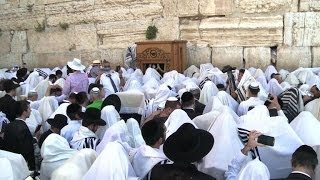 Jews and Christians celebrate in Jerusalem [upl. by Scheck]