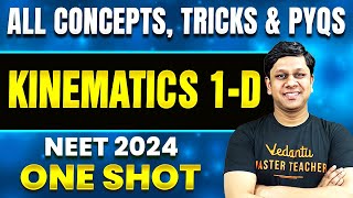 Kinematics 1D In One Shot  All Concepts Tricks And PYQs  NEET 2024 Physics  Restart Series [upl. by Salomon82]