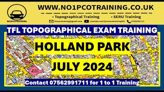 HOLLAND PARK TFL TOPOGRAPHICAL SKILLS ASSESSMENT JULY 2024 TFL TOPOGRAPHICAL EXAM [upl. by Hoj91]