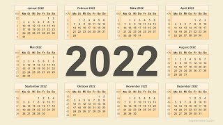 Kalender 2022 [upl. by Stormie587]