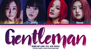 KISS OF LIFE Gentleman Lyrics Color Coded Lyrics [upl. by Arawaj996]