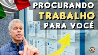 EMPREGO NAS AGÊNCIAS DE TRABALHO NA ITÁLIA 🇮🇹 [upl. by Herra]