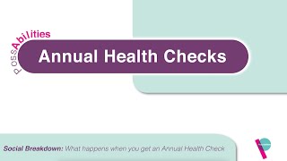 Social Story What happens when you get an Annual Health Check [upl. by Esinel]