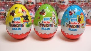 Đồ chơi bóc trứng socola vĩ đại Super Maxi Kinder Surprise Eggs [upl. by Oeniri]