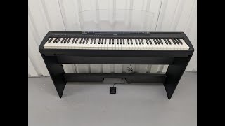 Yamaha P95 digital portable piano and fixed stand in black finish stock number 24058 [upl. by Ienttirb]