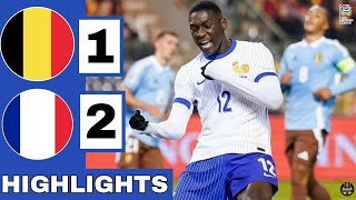 Belgium vs France 12 Highlights  UEFA Nations League  20242025 [upl. by Nitin]