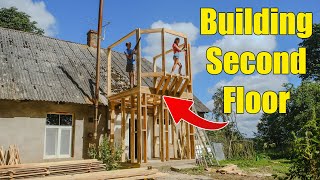 Building the Second Floor  DIY House Extension [upl. by Eitsud]