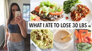 WHAT I ATE TO LOSE 30 LBS IN 12 WEEKS [upl. by Nuoras603]