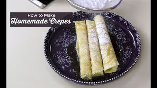 How to Make Crepes  Basic French Crepes  Amy Learns to Cook [upl. by Eenert224]