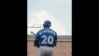 Luis De Los Santos MLB Debut for Toronto Blue Jays [upl. by Ardnaeed]