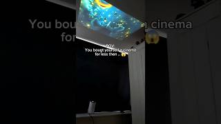 Watching movies on the ceiling ✨😬 projector viral ceiling Link in bio 🔗🤩🤫 [upl. by Nerhtak434]