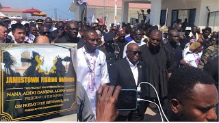 President Akufo Addo Commissions UltraMorden Jamestown Fishing Harbour [upl. by Ellahcim378]