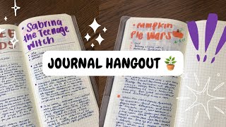 Journal Hangout 🌱 Watching Fall Movies Journaling Fountain Pen Writing [upl. by Puna]