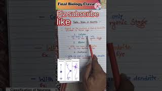 Types of neuron neuron biology [upl. by Delahk340]