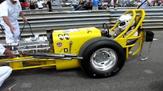 MOONEYES dragster  crash at CHIMAY 2012 [upl. by Dollar806]