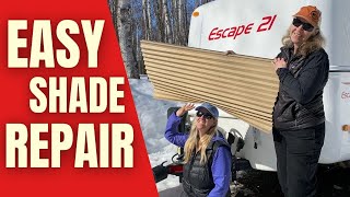 How To Repair RV Window Shades  Pleated Shade First Aid Kit [upl. by Tonie455]